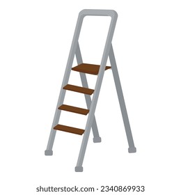 Garden ladder icon cartoon vector. Farm tool. Plant equipment