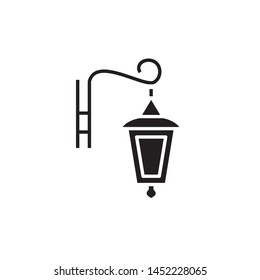 Garden Lamp Icon, Illustration - Vector
