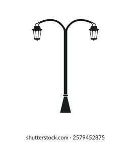 Garden lamp icon illustration vector