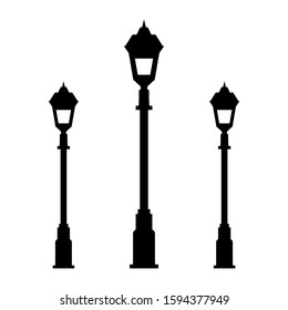 Garden Lamp Icon Vector Design