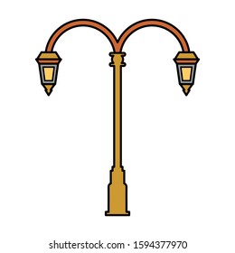 Garden Lamp Icon Vector Design