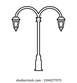 Garden Lamp Icon Vector Design