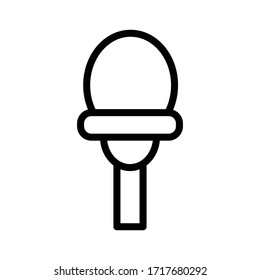 Plantilla de diseño vectorial de icono de la lámpara Jardín