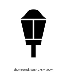 Garden lamp icon vector design template