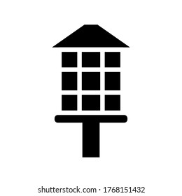 Garden lamp icon vector design template
