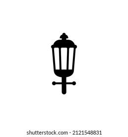 Plantillas de diseño de vectores de iconos de lámparas de jardín