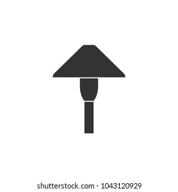 garden lamp vector logo.