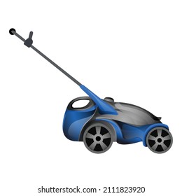 Garden lawn mower icon cartoon vector. Professional machine. Landscape care