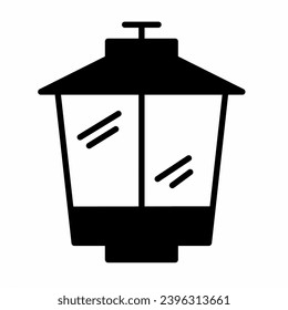 Garden light icon. Simple illustration Suitable for web design, on a white background