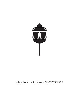 Garden light icon vector design illustration,symbol and background.
