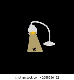 garden light illuminating vector design