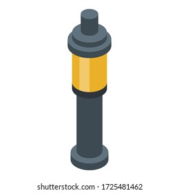 Garden light lamp icon. Isometric of garden light lamp vector icon for web design isolated on white background