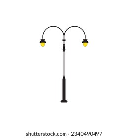 DISEÑO SÍMBOLO DE ILUSTRACIÓN DE ICONO DE ILUMINACIÓN DE LA LUZ DE LOS JARDINES