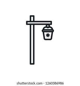 garden light vector icon