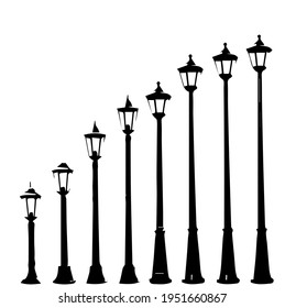 luces de jardín una bombilla agradable y hermosa hay ocho postes