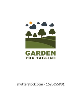 Garden Logo Natural and Vector