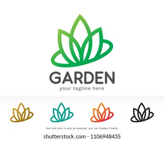 Garden Logo Symbol Template Design Vector, Emblem, Design Concept, Creative Symbol, Icon