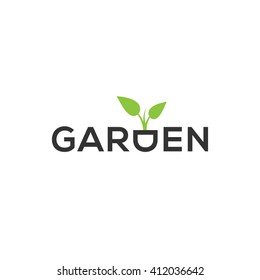 Garden Logo Template Design. Vector Illustration.