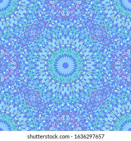 Garden mandala ornament pattern art - spiritual abstract seamless bohemian vector background
