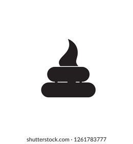 Garden manure black vector concept icon. Garden manure flat illustration, sign