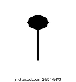Garden marker icon vector set. Nameplate illustration sign collection. Border symbol. Frame logo.