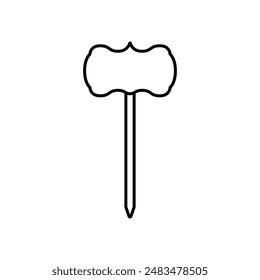 Juego de Vectores de iconos de jardín. Colección de signo de ilustración de placa de identificación. Símbolo de borde. Logotipo del bastidor.