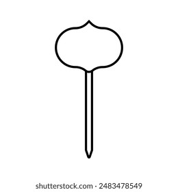 Juego de Vectores de iconos de jardín. Colección de signo de ilustración de placa de identificación. Símbolo de borde. Logotipo del bastidor.