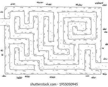 456 Garden Maze Top View Images, Stock Photos & Vectors | Shutterstock