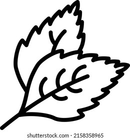 Garden of Mint vector line icon design, Condiments and Spices symbol, Food cooking ingredients Sign, Herbs and table sauce stock illustration, Fresh Mentha leaves Concept,