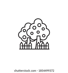 Garden outline icon style illustration. EPS 10 File
