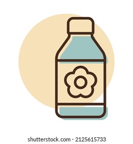 Garden packing bottle of fertilizer vector icon. Graph symbol for agriculture, garden and plants web site and apps design, logo, app, UI