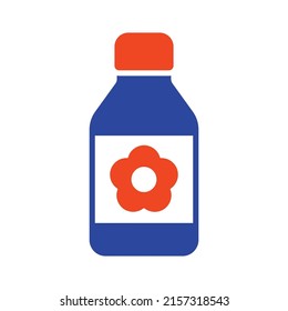Botella de embalaje de jardín del icono de glifo vector fertilizante. Símbolo gráfico para agricultura, jardín y plantas sitio web y diseño de aplicaciones, logotipo, aplicación, interfaz de usuario