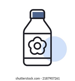 Garden packing bottle of fertilizer vector icon. Graph symbol for agriculture, garden and plants web site and apps design, logo, app, UI
