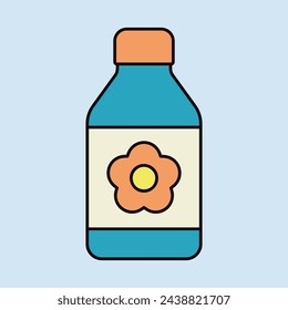Garden packing bottle of fertilizer vector icon. Graph symbol for agriculture, garden and plants web site and apps design, logo, app, UI