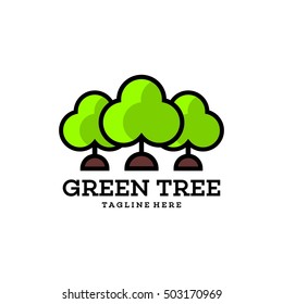 Garden Park Nature Theme Logo Template Stock Vector (Royalty Free ...