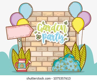Garden party card