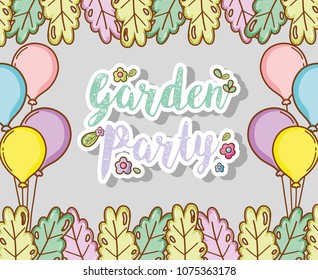 Garden party card