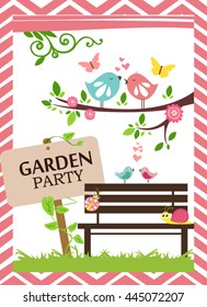 Garden party invitation