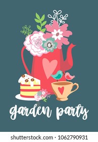 Garden party invitation card