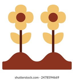 Garden Patch icon for web, app, infographic etc