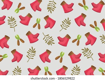 Gartenmuster-Hintergrund, Vektorgrafik