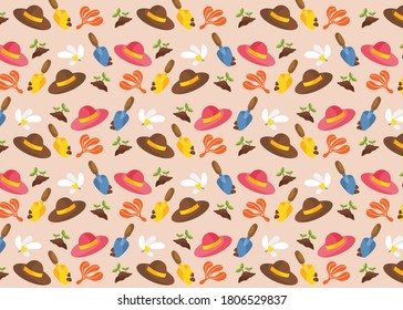 garden pattern background concept illustration vector design