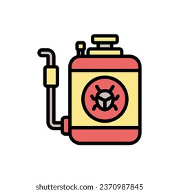 Garden Pesticide Icon Vector Illustration