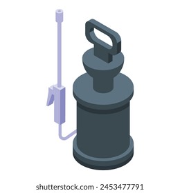 Garden pesticide sprayer icon isometric vector. Chemical pressure. Insect tool