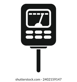 Garden ph meter icon simple vector. Probe test kit. Chemistry food chart