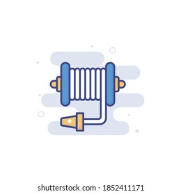 Garden Pipe illustration style vector icon.