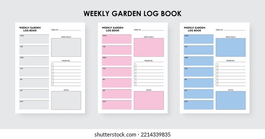 Garden Planner Log Book, Garden journal and plant growing tracker notebook