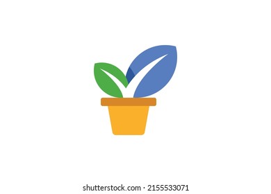 Farbiges Logo für Garten und Pflanzen