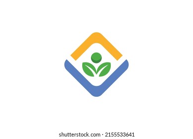 Garden and Plant Colored Logo
