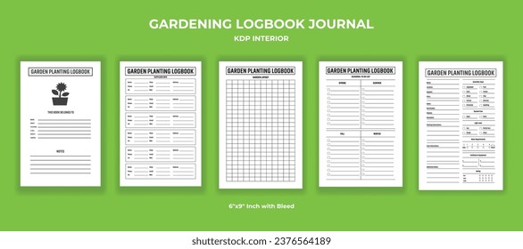 Garden Planting Logbook KDP Interior